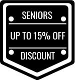 seniors discount 15% off