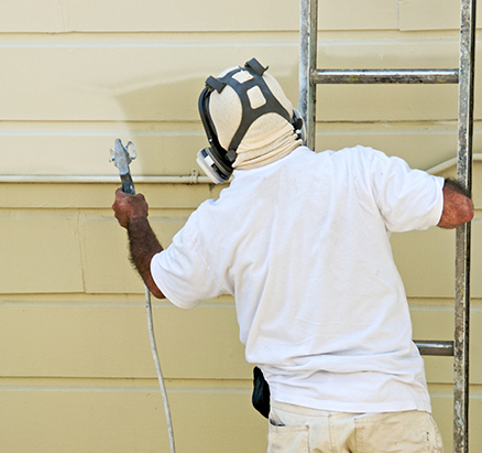 Spray-Applied Exterior Painting